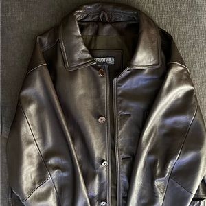 EUC Structure original 100% leather jacket. Sz large
